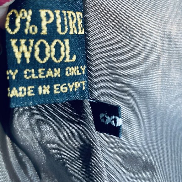 VINTAGE GIORGIO SANT'ANGELO Plaid Double Breasted Blazer Academia Wool Jacket - Picture 16 of 16